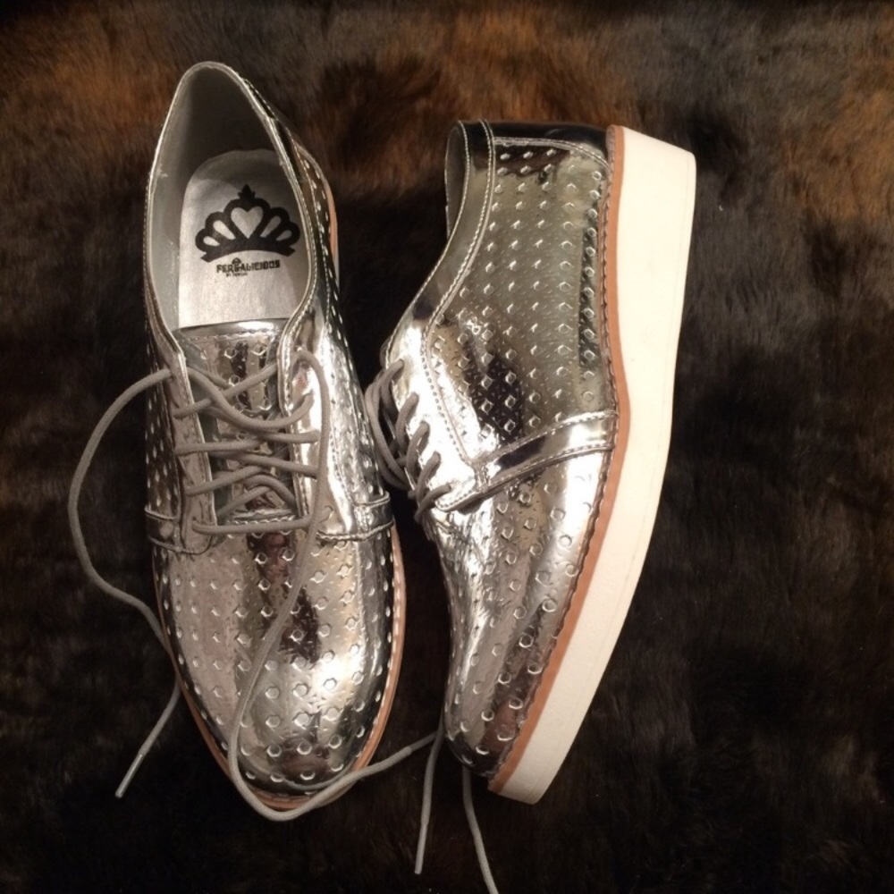 Fergalicious Silver Oxfords